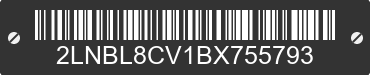 2011 LINCOLN Town Car 2LNBL8CV1BX755793 VIN decoded