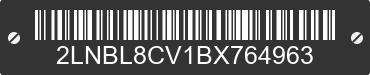 2011 LINCOLN Town Car 2LNBL8CV1BX764963 VIN decoded