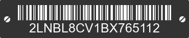 2011 LINCOLN Town Car 2LNBL8CV1BX765112 VIN decoded