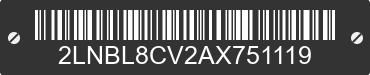 2010 LINCOLN Town Car 2LNBL8CV2AX751119 VIN decoded