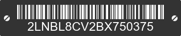 2011 LINCOLN Town Car 2LNBL8CV2BX750375 VIN decoded