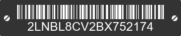 2011 LINCOLN Town Car 2LNBL8CV2BX752174 VIN decoded