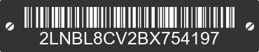 2011 LINCOLN Town Car 2LNBL8CV2BX754197 VIN decoded