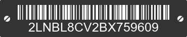 2011 LINCOLN Town Car 2LNBL8CV2BX759609 VIN decoded