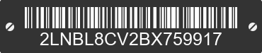 2011 LINCOLN Town Car 2LNBL8CV2BX759917 VIN decoded