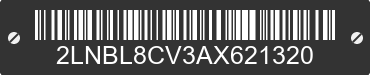 2010 LINCOLN Town Car 2LNBL8CV3AX621320 VIN decoded