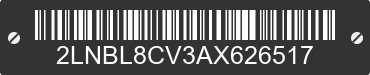 2010 LINCOLN Town Car 2LNBL8CV3AX626517 VIN decoded