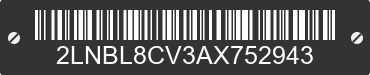 2010 LINCOLN Town Car 2LNBL8CV3AX752943 VIN decoded
