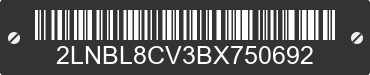 2011 LINCOLN Town Car 2LNBL8CV3BX750692 VIN decoded