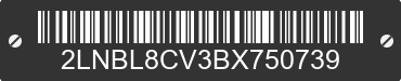 2011 LINCOLN Town Car 2LNBL8CV3BX750739 VIN decoded