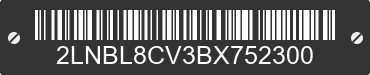 2011 LINCOLN Town Car 2LNBL8CV3BX752300 VIN decoded