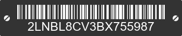2011 LINCOLN Town Car 2LNBL8CV3BX755987 VIN decoded