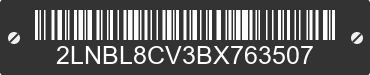 2011 LINCOLN Town Car 2LNBL8CV3BX763507 VIN decoded