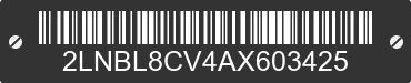 2010 LINCOLN Town Car 2LNBL8CV4AX603425 VIN decoded