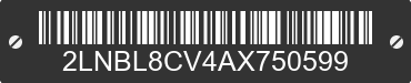 2010 LINCOLN Town Car 2LNBL8CV4AX750599 VIN decoded