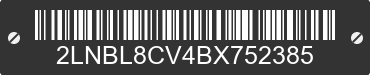 2011 LINCOLN Town Car 2LNBL8CV4BX752385 VIN decoded