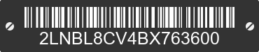 2011 LINCOLN Town Car 2LNBL8CV4BX763600 VIN decoded