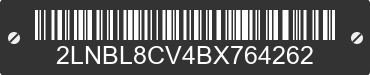 2011 LINCOLN Town Car 2LNBL8CV4BX764262 VIN decoded