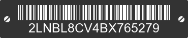 2011 LINCOLN Town Car 2LNBL8CV4BX765279 VIN decoded
