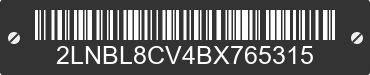 2011 LINCOLN Town Car 2LNBL8CV4BX765315 VIN decoded