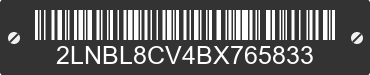 2011 LINCOLN Town Car 2LNBL8CV4BX765833 VIN decoded