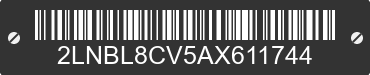 2010 LINCOLN Town Car 2LNBL8CV5AX611744 VIN decoded