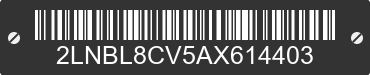 2010 LINCOLN Town Car 2LNBL8CV5AX614403 VIN decoded
