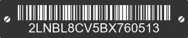 2011 LINCOLN Town Car 2LNBL8CV5BX760513 VIN decoded