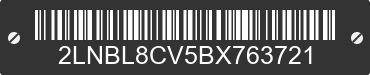 2011 LINCOLN Town Car 2LNBL8CV5BX763721 VIN decoded