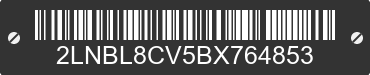 2011 LINCOLN Town Car 2LNBL8CV5BX764853 VIN decoded