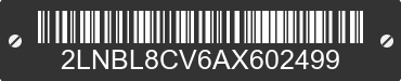 2010 LINCOLN Town Car 2LNBL8CV6AX602499 VIN decoded