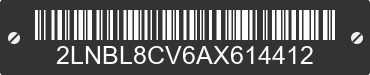2010 LINCOLN Town Car 2LNBL8CV6AX614412 VIN decoded
