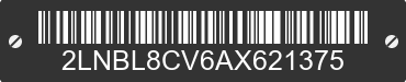 2010 LINCOLN Town Car 2LNBL8CV6AX621375 VIN decoded
