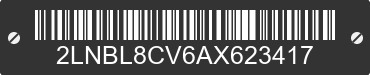 2010 LINCOLN Town Car 2LNBL8CV6AX623417 VIN decoded