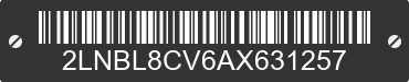 2010 LINCOLN Town Car 2LNBL8CV6AX631257 VIN decoded