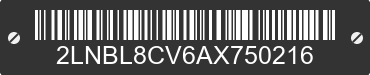 2010 LINCOLN Town Car 2LNBL8CV6AX750216 VIN decoded