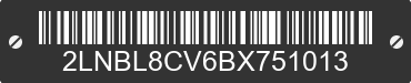 2011 LINCOLN Town Car 2LNBL8CV6BX751013 VIN decoded