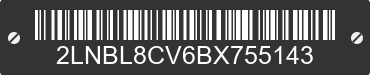 2011 LINCOLN Town Car 2LNBL8CV6BX755143 VIN decoded