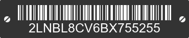 2011 LINCOLN Town Car 2LNBL8CV6BX755255 VIN decoded