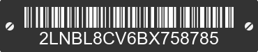 2011 LINCOLN Town Car 2LNBL8CV6BX758785 VIN decoded