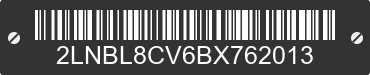 2011 LINCOLN Town Car 2LNBL8CV6BX762013 VIN decoded