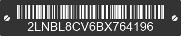 2011 LINCOLN Town Car 2LNBL8CV6BX764196 VIN decoded