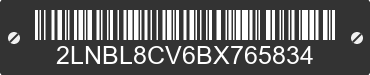 2011 LINCOLN Town Car 2LNBL8CV6BX765834 VIN decoded