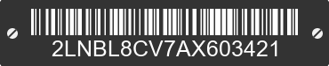 2010 LINCOLN Town Car 2LNBL8CV7AX603421 VIN decoded