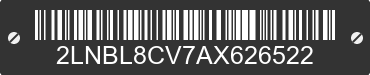 2010 LINCOLN Town Car 2LNBL8CV7AX626522 VIN decoded