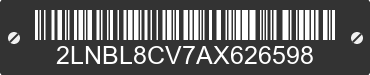 2010 LINCOLN Town Car 2LNBL8CV7AX626598 VIN decoded
