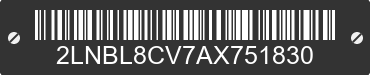 2010 LINCOLN Town Car 2LNBL8CV7AX751830 VIN decoded