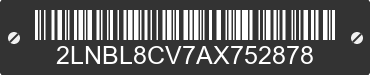 2010 LINCOLN Town Car 2LNBL8CV7AX752878 VIN decoded