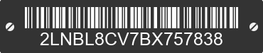 2011 LINCOLN Town Car 2LNBL8CV7BX757838 VIN decoded