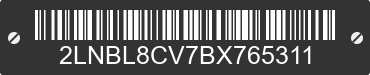 2011 LINCOLN Town Car 2LNBL8CV7BX765311 VIN decoded